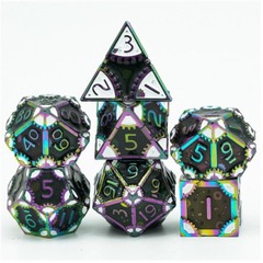 SteamPunk Dark Lord RPG Metal Dice Set